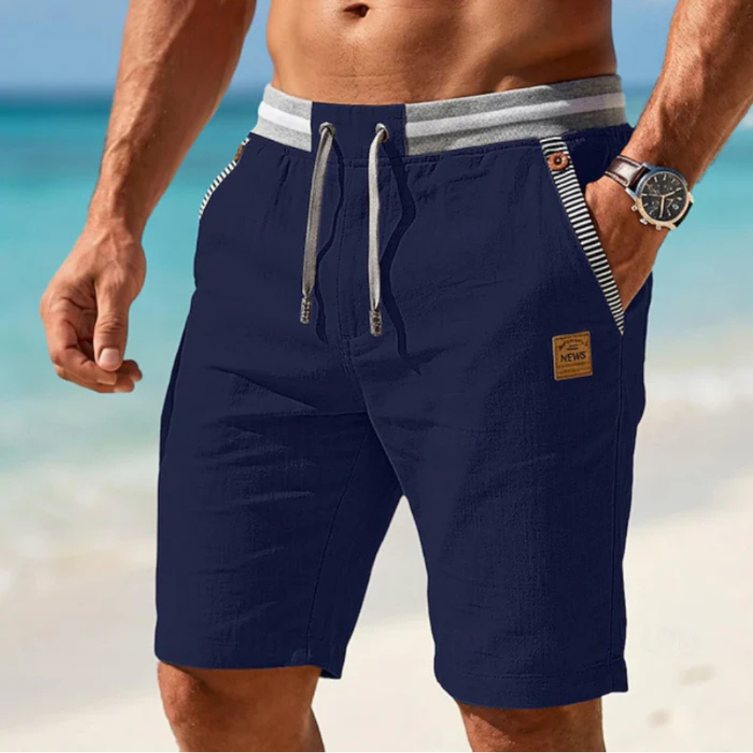 Leonardo | Lichte zomerse shorts met verstelbaar trekkoord