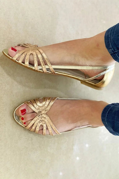 Eleonora | Gouden Zomersandalen