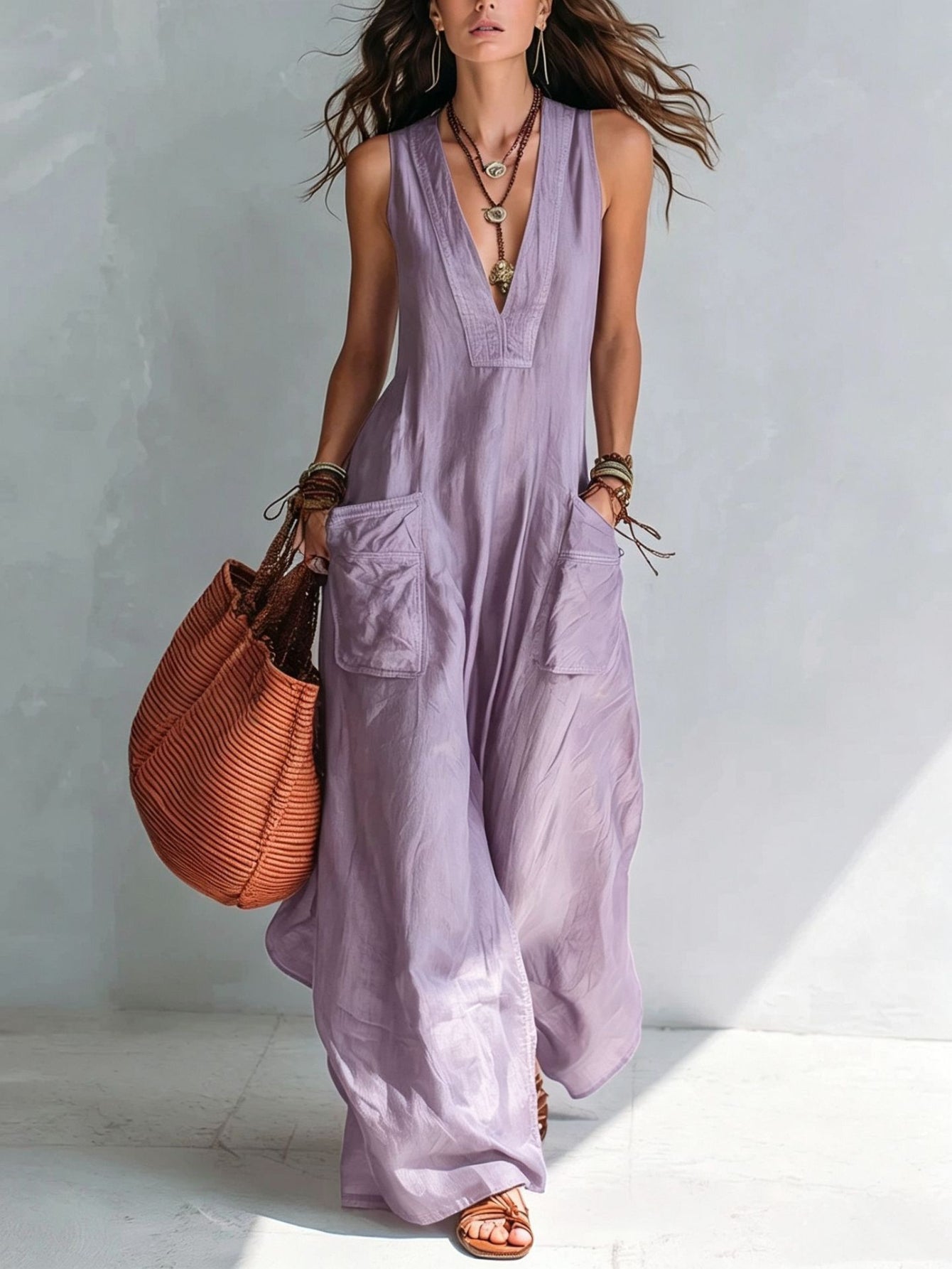 Eleonor | Mouwloze jumpsuit