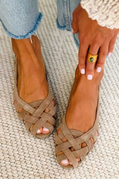 Caterina | Gevlochten Zomersandalen