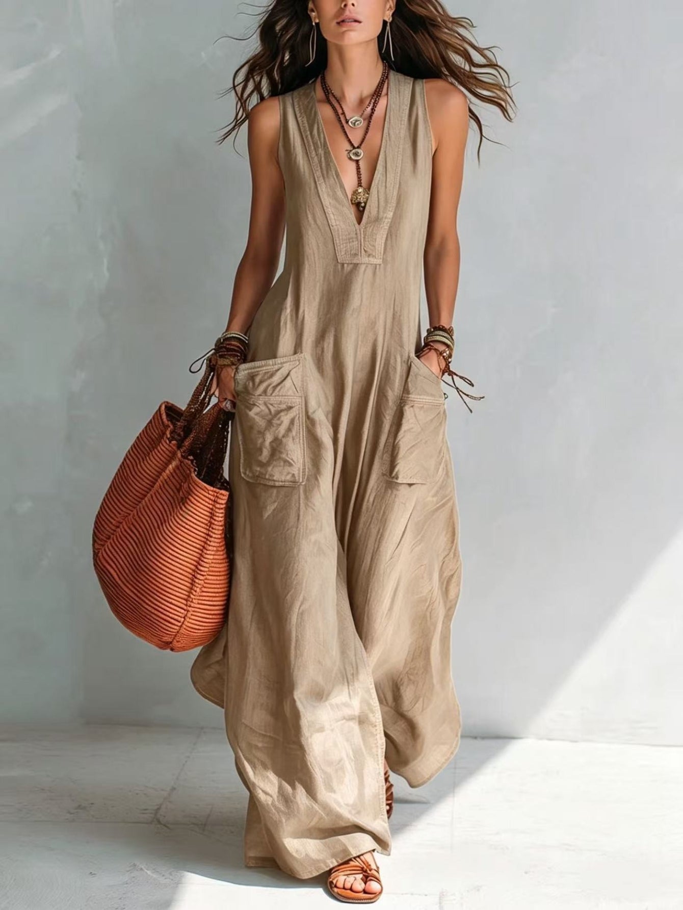 Eleonor | Mouwloze jumpsuit