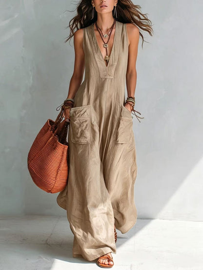 Eleonor | Mouwloze jumpsuit