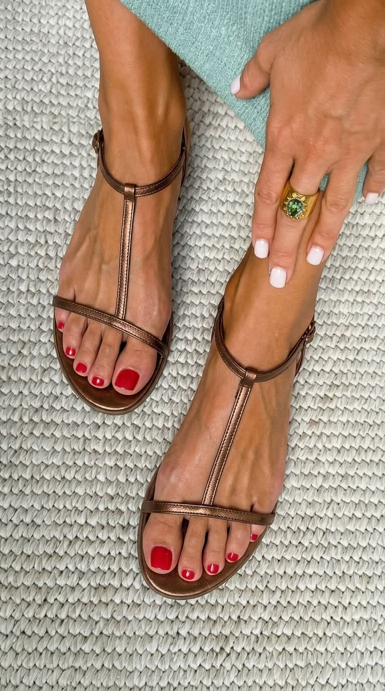 Rosalba | Gouden Lentesandalen