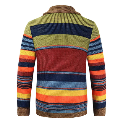 Farverig Cardigan i Uld – Blød, Varm og Stilfuld