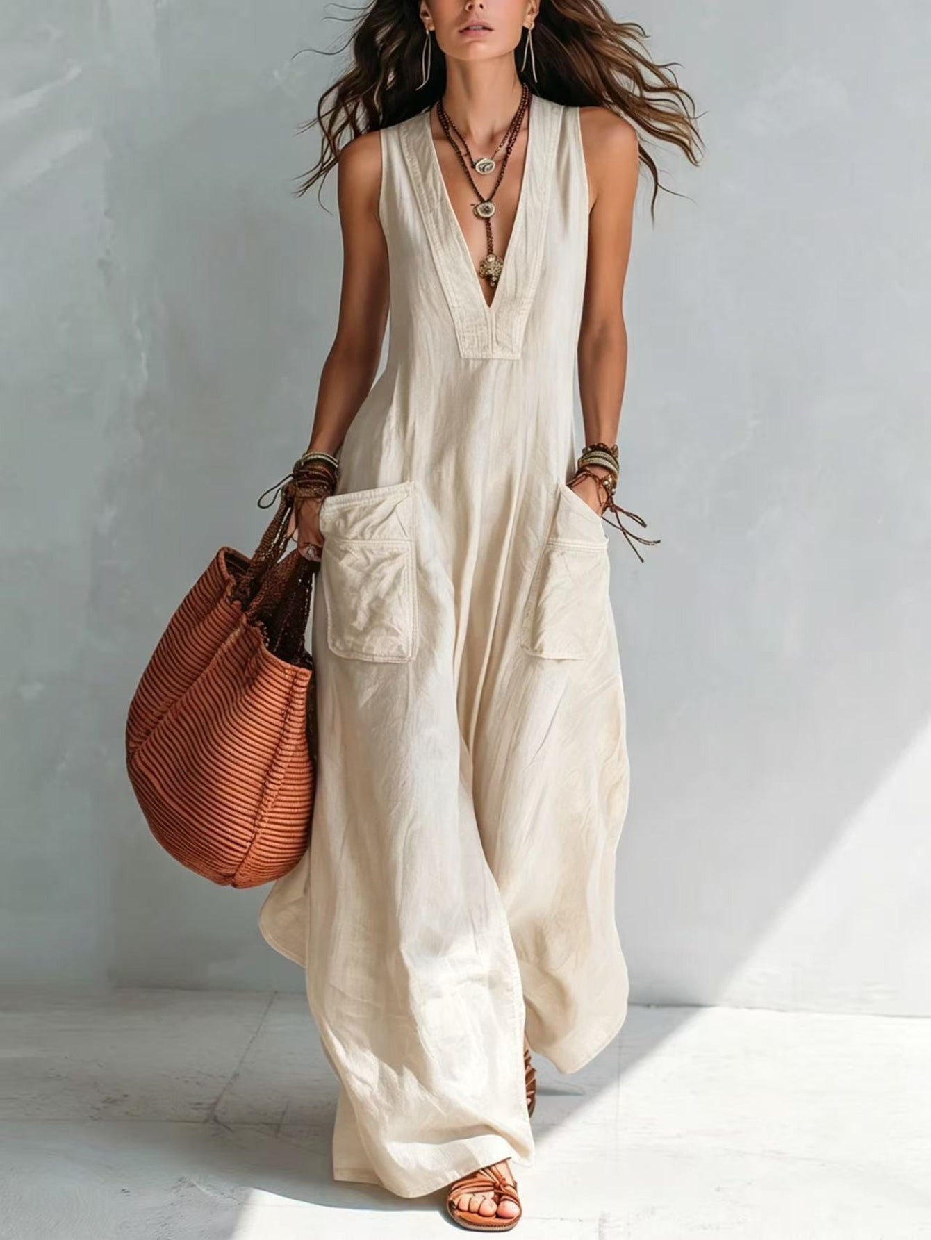 Eleonor | Mouwloze jumpsuit