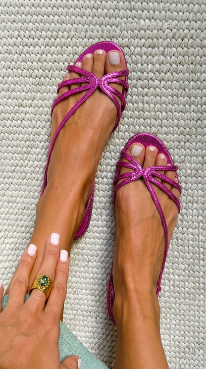 Ginevra | Gouden Sandalen Zomerse Elegantie