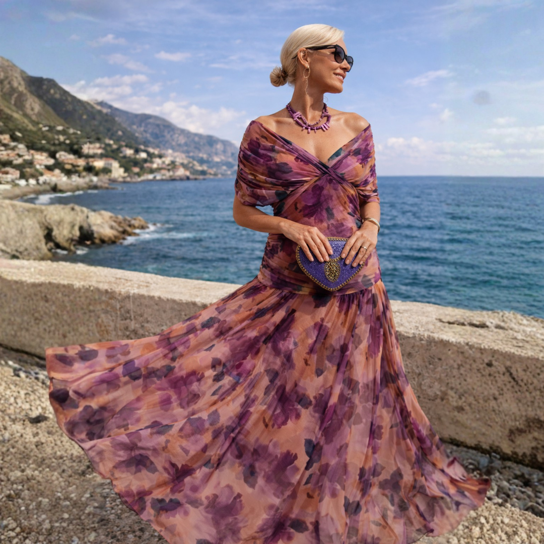 Lydia | chiffon jurk