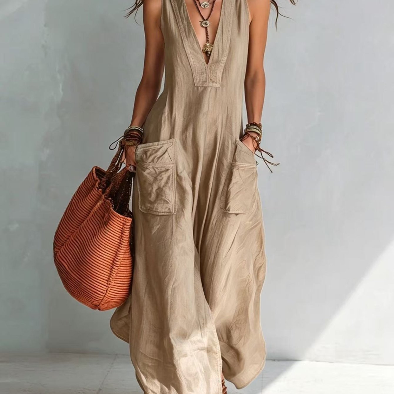Eleonor | Mouwloze jumpsuit