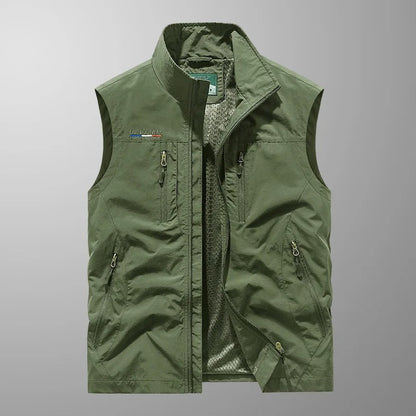 Cazel | Ademend utility gilet met meerdere zakken