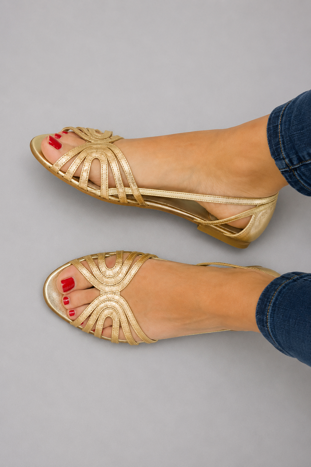Eleonora | Gouden Zomersandalen