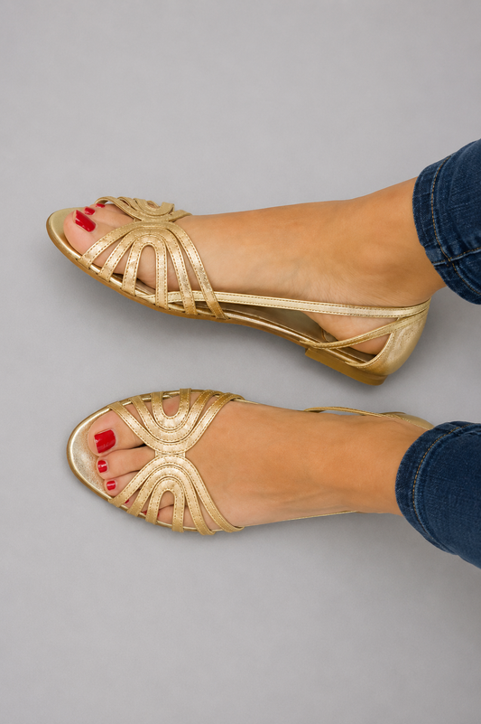Eleonora | Gouden Zomersandalen