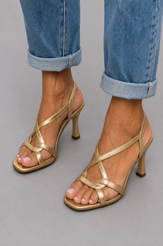 Elisabetta | Gouden Zomerse Sandalen