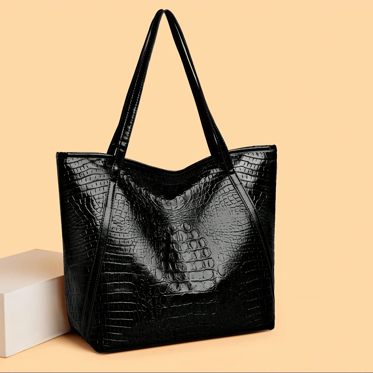 VITTORIA™ Stilfuld Retro Krokodillemønstret Taske