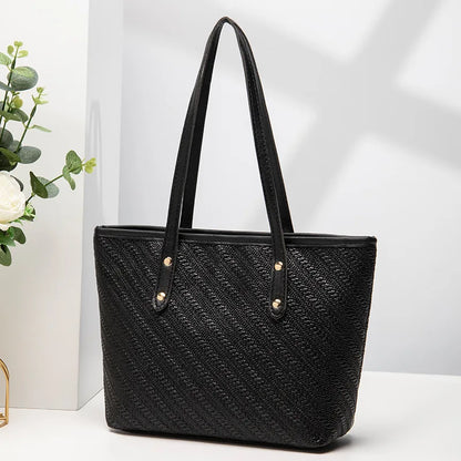 MERCER™ Stor Kapacitets Retro Shopper Taske