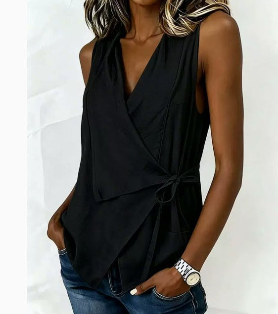 Loretta | Mouwloze Blouse