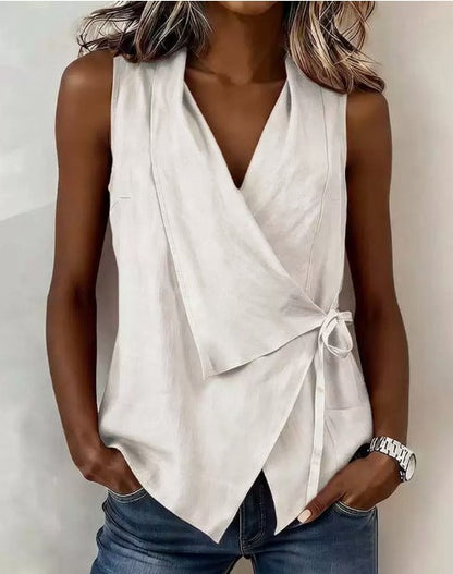 Loretta | Mouwloze Blouse
