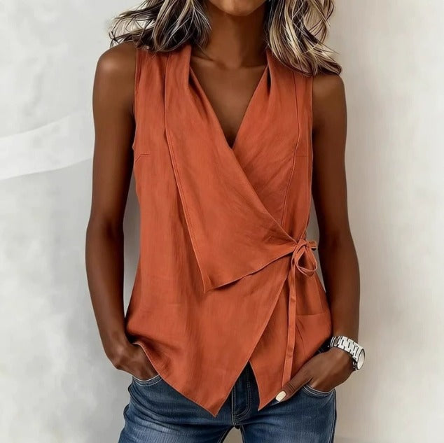 Loretta | Mouwloze Blouse