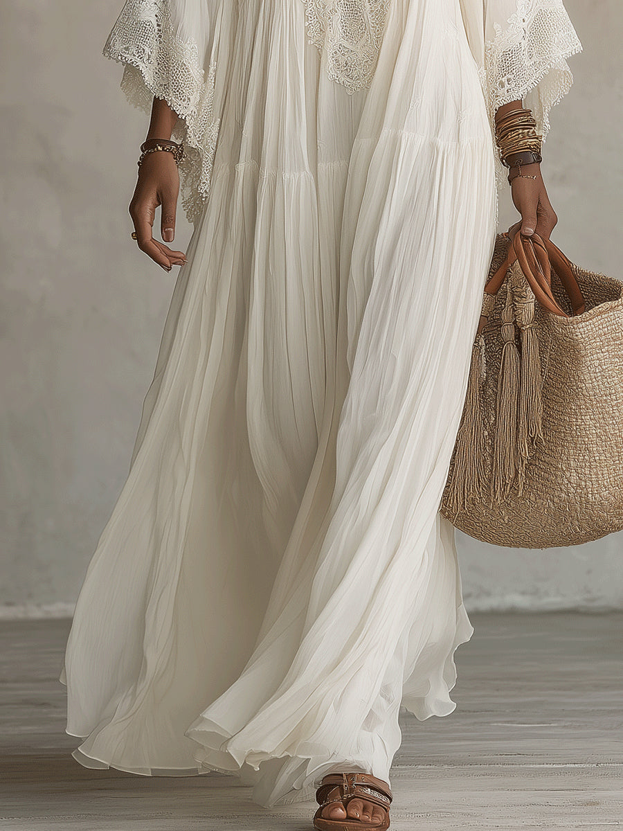 Celeste | Maxi chiffon jurk