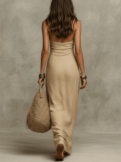 Avelina™ | linnen jurk