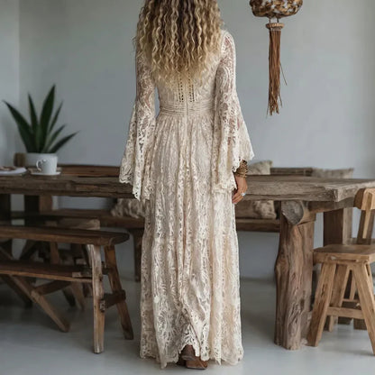 Mila - maxi vintage jurk
