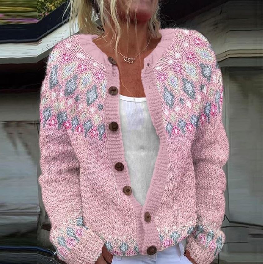 Kira | Cardigan med print