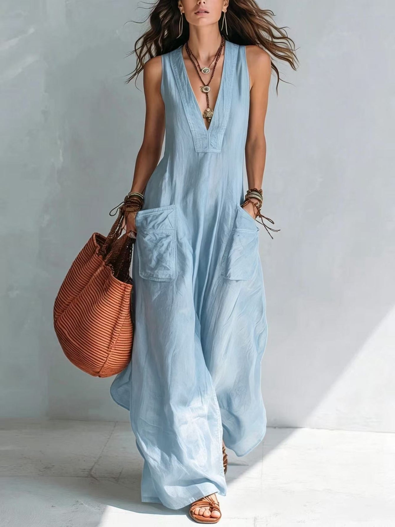 Eleonor | Mouwloze jumpsuit