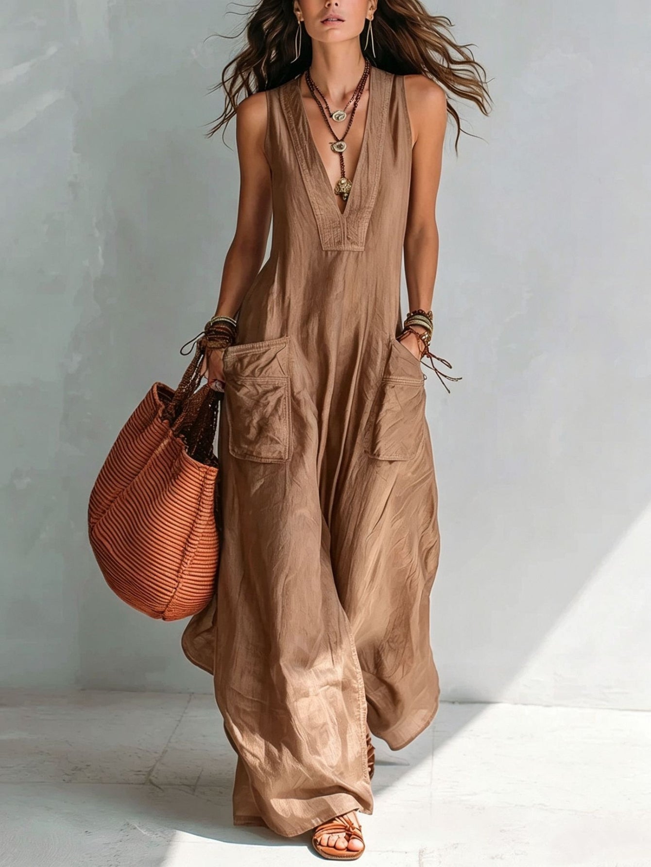 Eleonor | Mouwloze jumpsuit