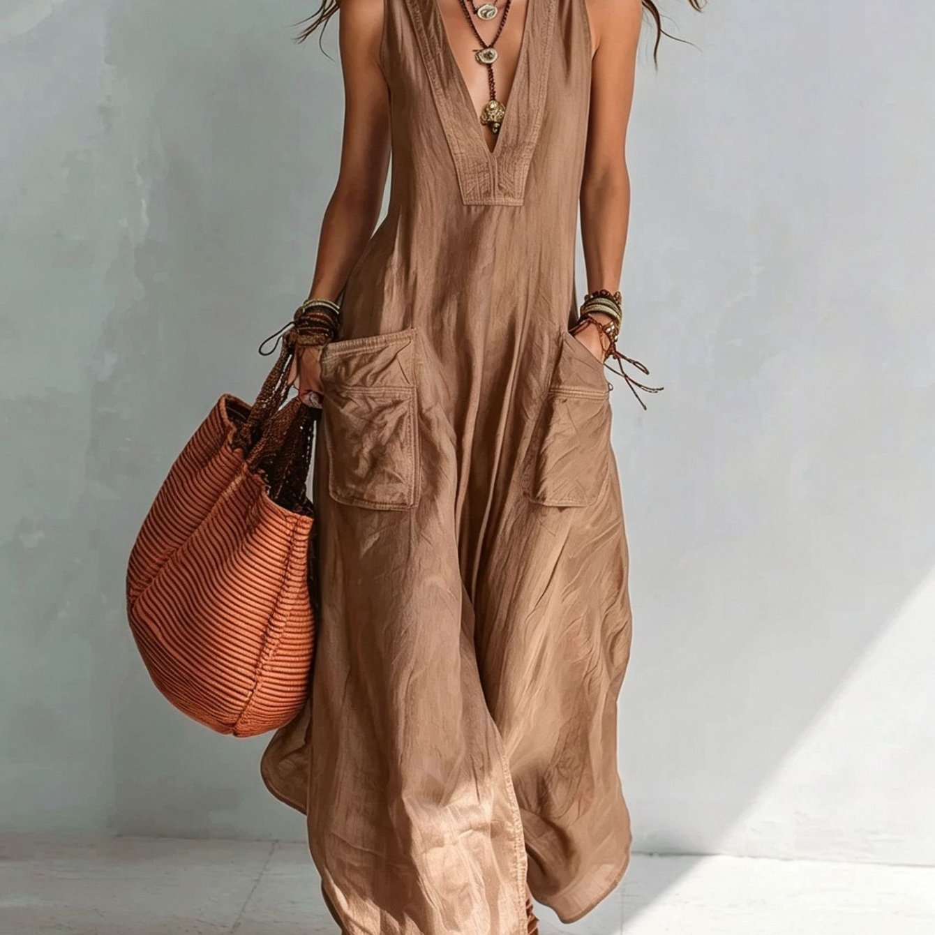 Eleonor | Mouwloze jumpsuit
