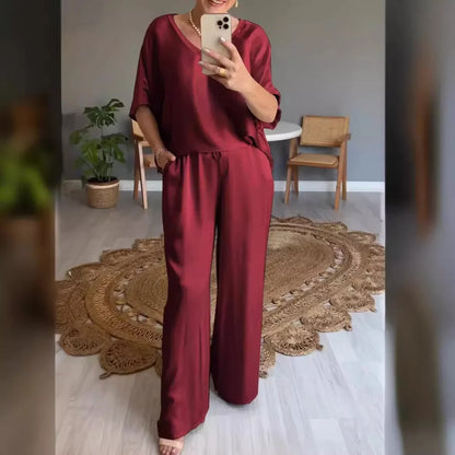 Elodie - Elegant 2-delt satinsæt
