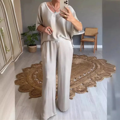 Elodie - Elegant 2-delt satinsæt