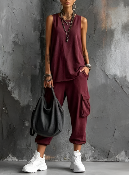 Valentina | Zachte Casual Set met Zakken