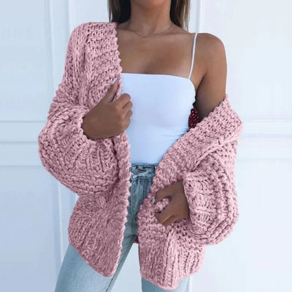 Eleanor - Løs cardigan i grov strik