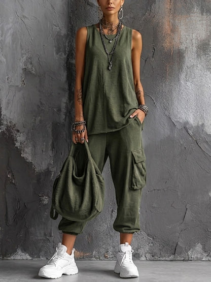 Valentina | Zachte Casual Set met Zakken