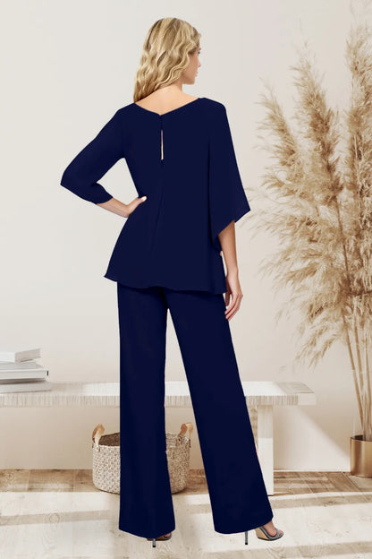 Nina – Elegant chiffon 2-delige set
