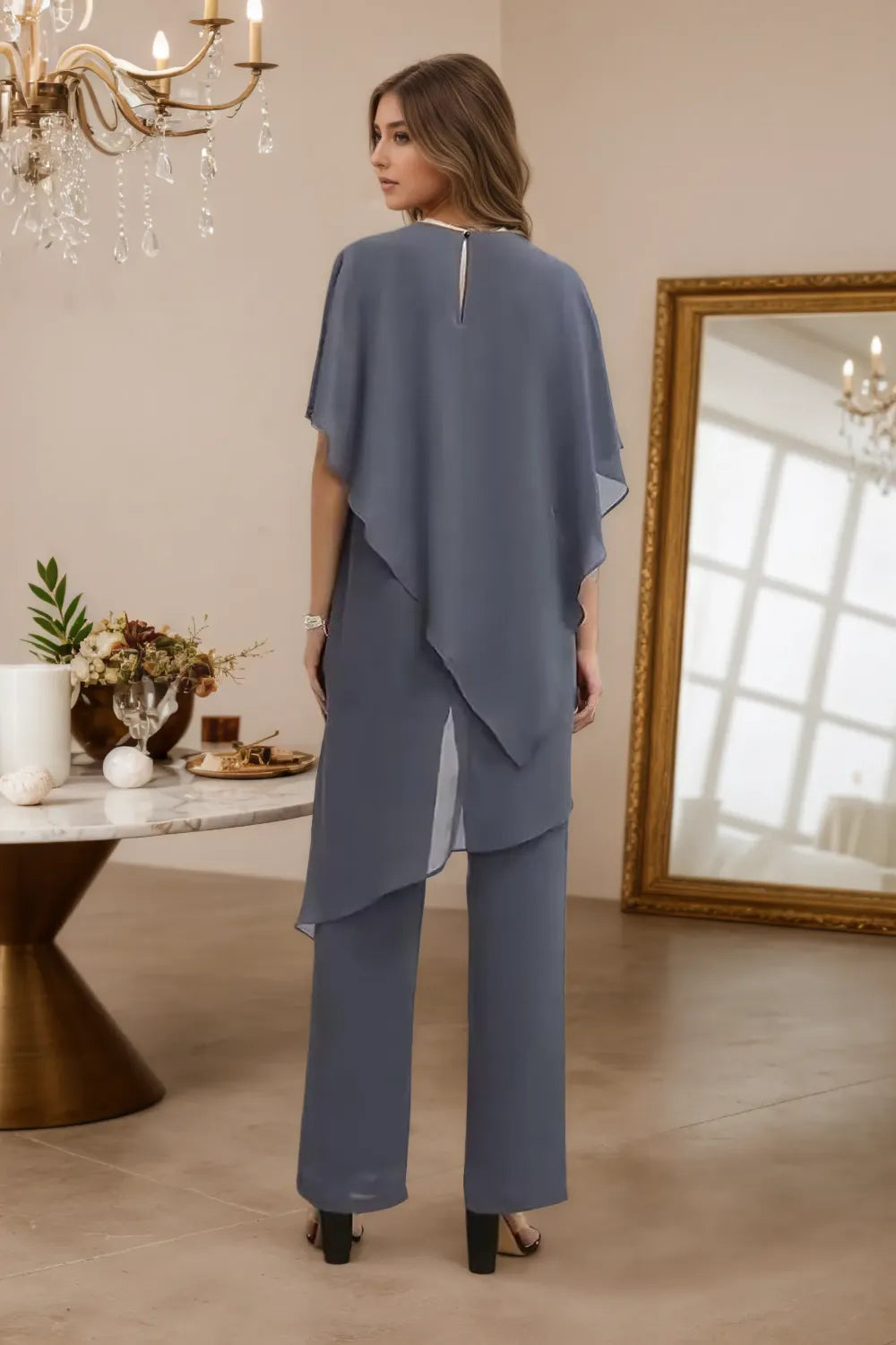 Maria – Elegant chiffon 2-delige set