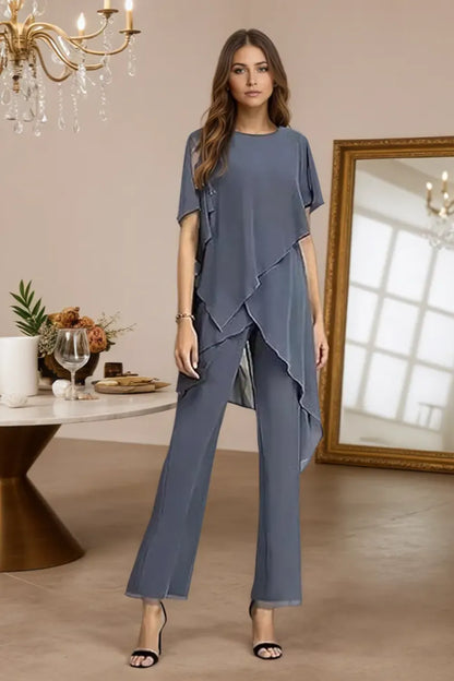 Maria – Elegant chiffon 2-delige set