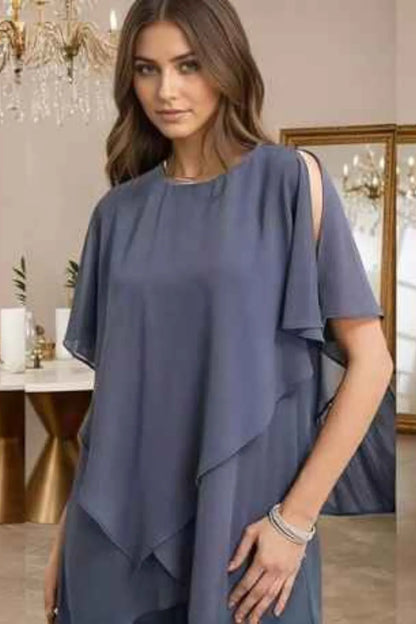 Maria – Elegant chiffon 2-delige set