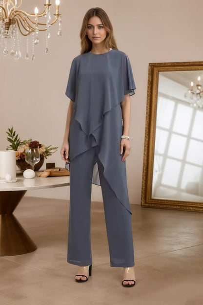Maria – Elegant chiffon 2-delige set