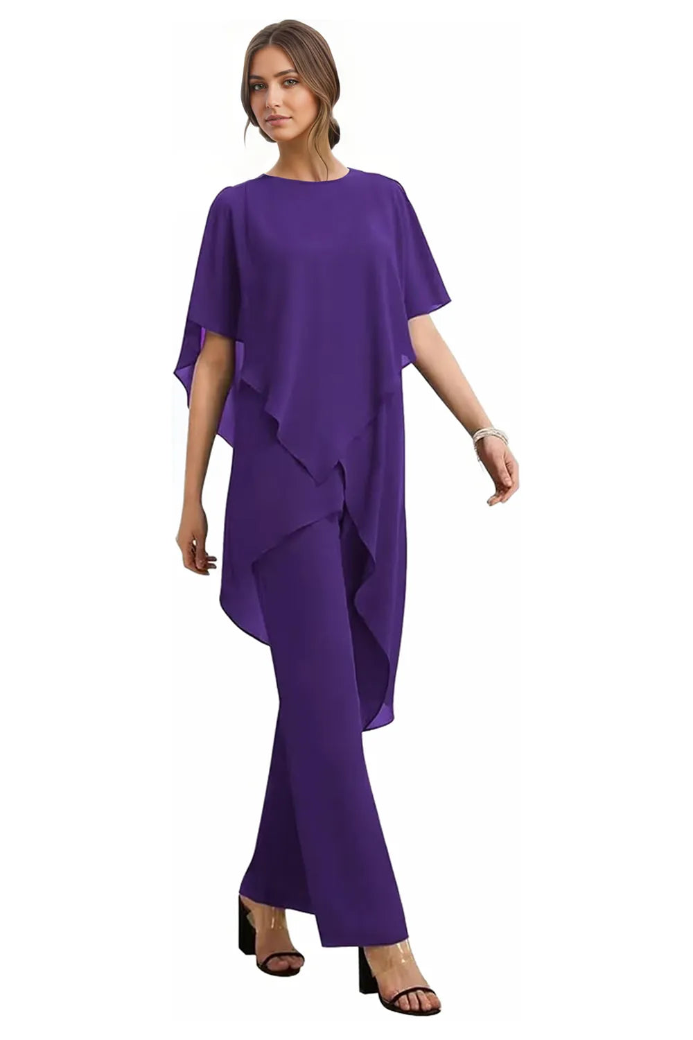 Maria – Elegant chiffon 2-delige set